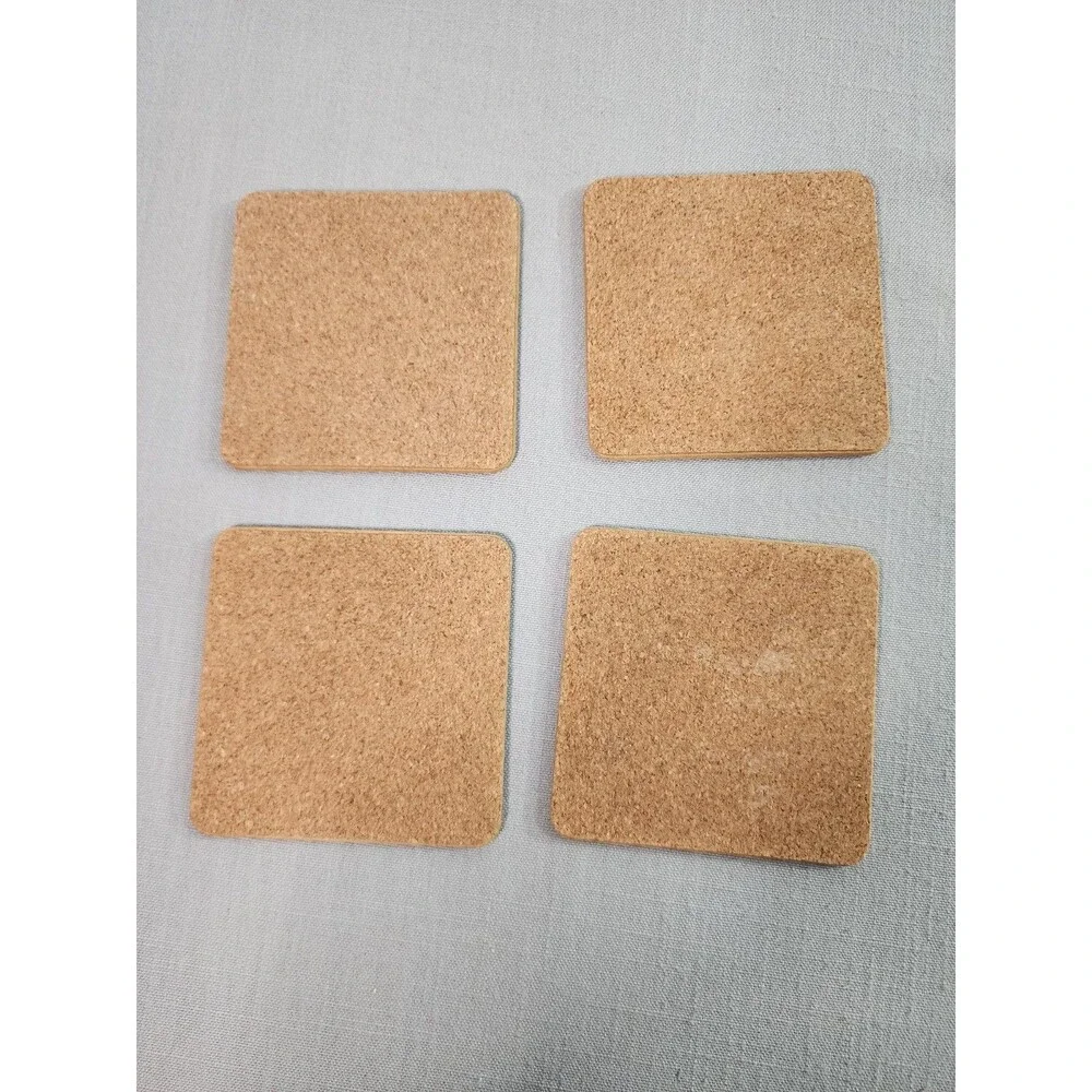 Set of 4 Playing Card Design Square Drink Coasters Poker Casino Game Room Décor